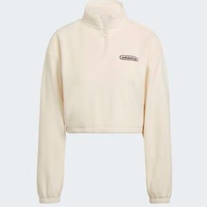 Adidas - Cropped Fleece Sweatshirt - Size US XL